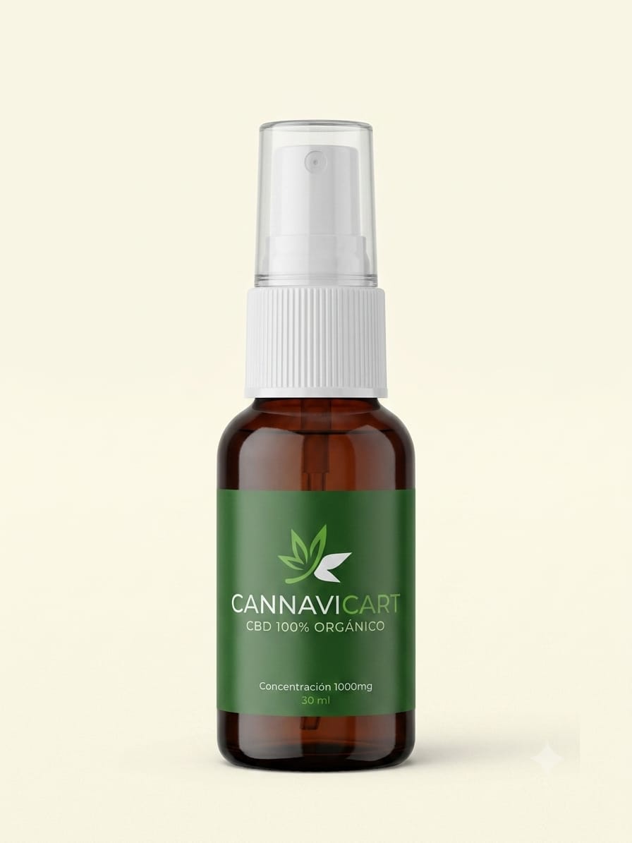 Spray bucal CBD Cannavicart de 1000 mg y 30 ml